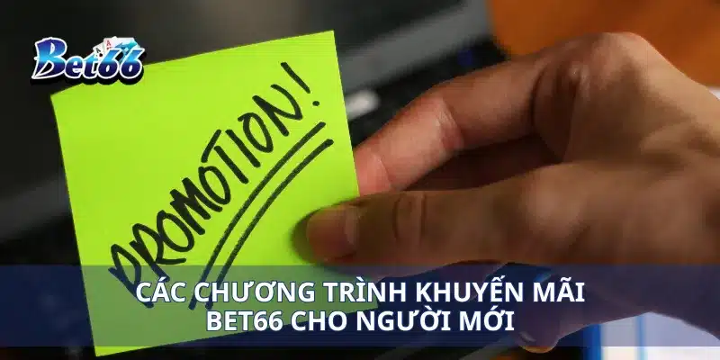 Các chương trình khuyến mãi Bet66 cho người mới